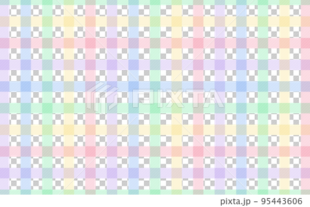 チェック柄_カラフル チェック柄_カラフル 95443606
