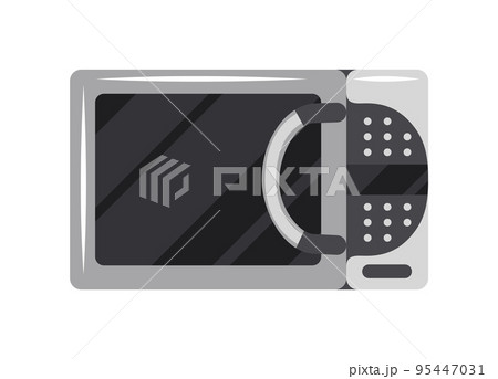 Microwave oven icon. Front view of kitchen appliances. Stylish kitchenware. Cooking equipment, electrical technology isolated on white background Microwave oven icon. Front view of kitchen appliances. Stylish kitchenware. Cooking equipment, electrical technology isolated on white background 95447031