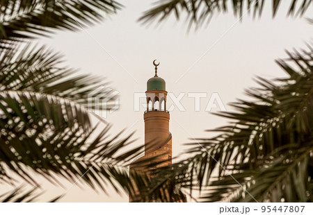 The Islamic Center Mosque on the Doha Skyline, Qatar 95447807
