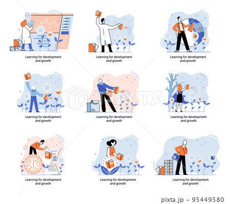 Learning for development and growth....のイラスト素材 [95449580] - PIXTA
