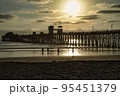 Toward sunset evening at Oceanside beach in California Toward sunset evening at Oceanside beach in California 95451379