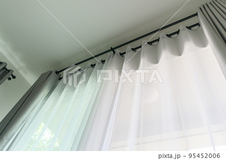 Curtain window interior decoration in living room Curtain window interior decoration in living room 95452006