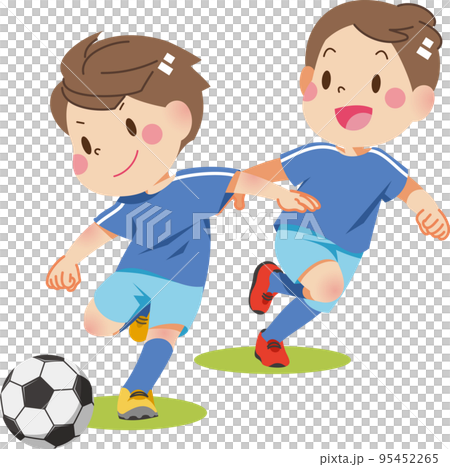 Boys playing soccer 95452265