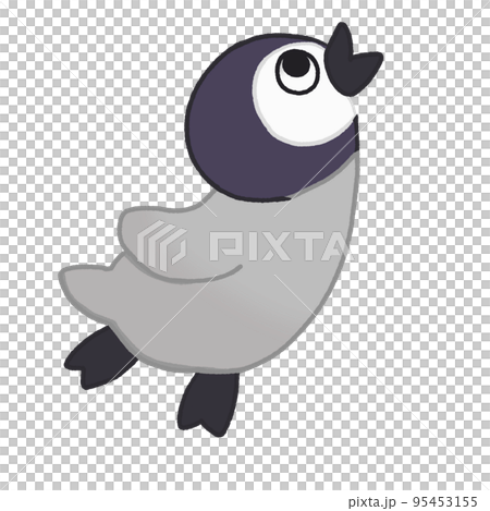 Swimming penguin 95453155