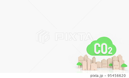 The green cloud  co2 and wood city for carbon footprint or eco concept 3d rendering The green cloud  co2 and wood city for carbon footprint or eco concept 3d rendering 95456620