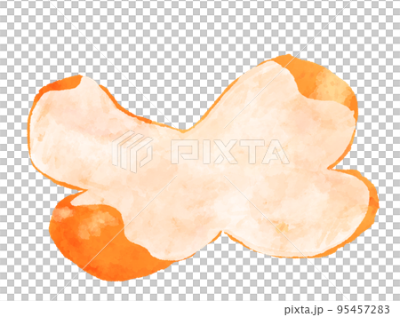 みかんの皮のイラスト 手描き 水彩風 みかんの皮のイラスト 手描き 水彩風 95457283