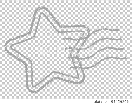 Crayon material star postmark/stamp decoration Crayon material star postmark/stamp decoration 95459206