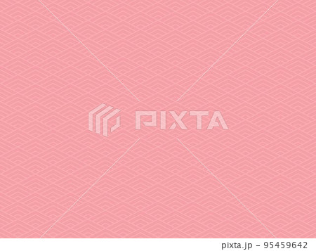 ピンクの和柄の背景素材 95459642