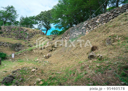 【日本100名城】鳥取城　山上ノ丸の石垣　鳥取県鳥取市 95460578