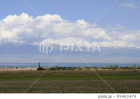 View of Issyk-Kul Lake in Kyrgyzstan View of Issyk-Kul Lake in Kyrgyzstan 95461474