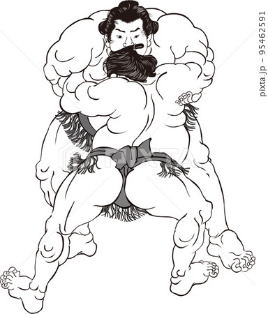 浮世絵　相撲取り　その50 95462591