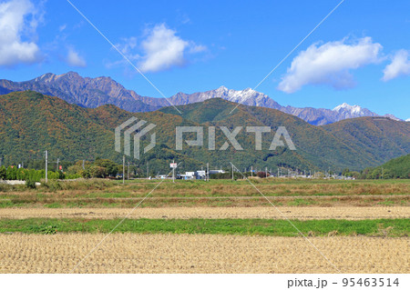 秋の北アルプス後立山連峰 95463514