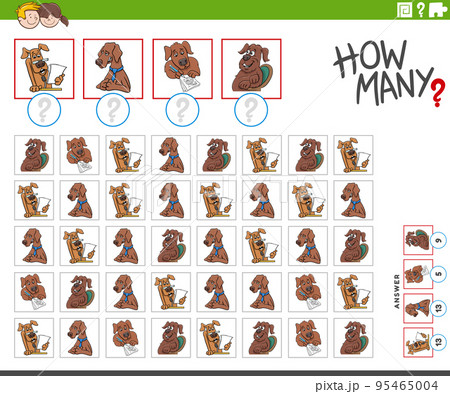 how many cartoon dogs characters counting game 95465004