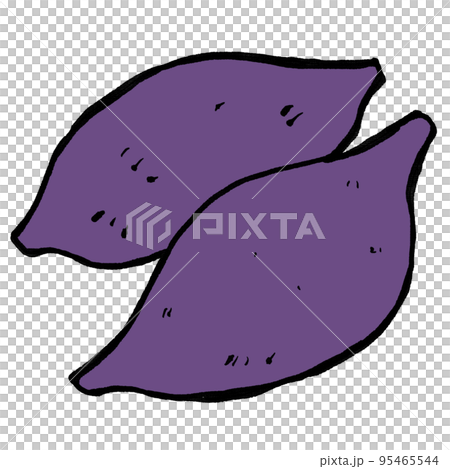 手描きのさつまいも 95465544