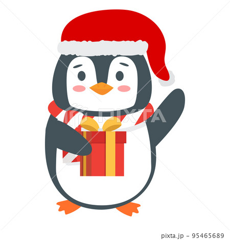Cute Penguin with gift  cartoon 95465689