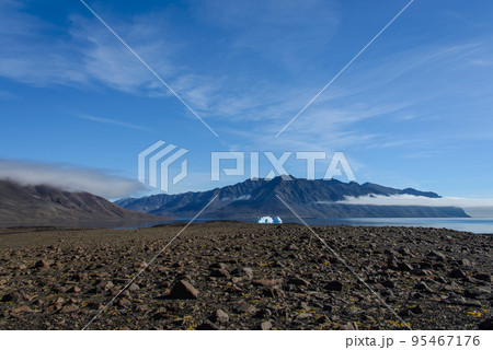 Beautiful landscape with iceberg in Greenland at summer time. Sunny weather. 95467176