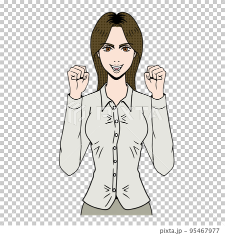 元気ずける白人女性 95467977