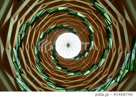 Abstract view of mosque dome Abstract view of mosque dome 95468740