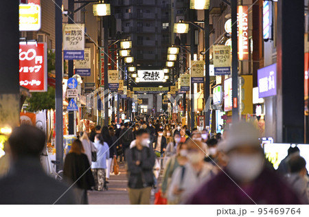 日本の東京都市景観 新型コロナの“水際対策”が大幅緩和…。戸越銀座商店街などを望む＝10月20日 95469764