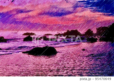 海岸の風景の画像 95470649