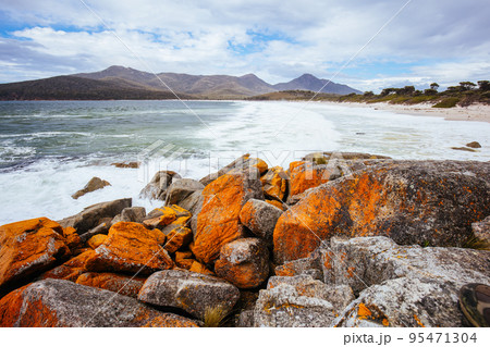 Wineglass Bay Beach in Tasmania Australia 95471304