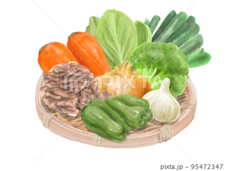 ざる盛りの野菜盛合せ02 95472347