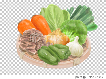 ざる盛りの野菜盛合せ02 95472347