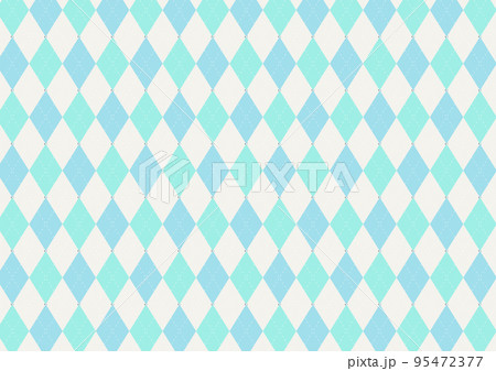 かわいいアーガイル柄のシームレスパターン 95472377