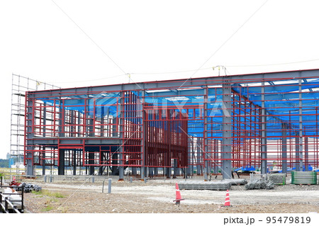 工場の建設　鉄骨 95479819