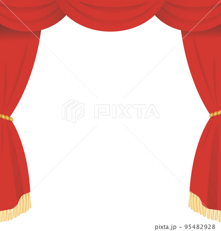 舞台幕　緞帳　舞台カーテン 95482928