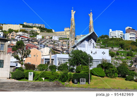 【長崎県】晴天の聖フィリッポ西坂教会 95482969