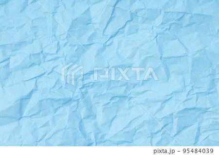 しわくちゃな色紙 水色 テクスチャ しわくちゃな色紙 水色 テクスチャ 95484039