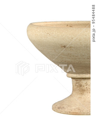 A clay vase isolated on a white background A clay vase isolated on a white background 95484488