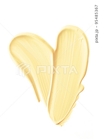 Pastel orange beauty swatch, skincare and makeup cosmetic product sample texture isolated on white background, make-up smudge, cream cosmetics smear or paint brush stroke closeup Pastel orange beauty swatch, skincare and makeup cosmetic product sample texture isolated on white background, make-up smudge, cream cosmetics smear or paint brush stroke closeup 95485367
