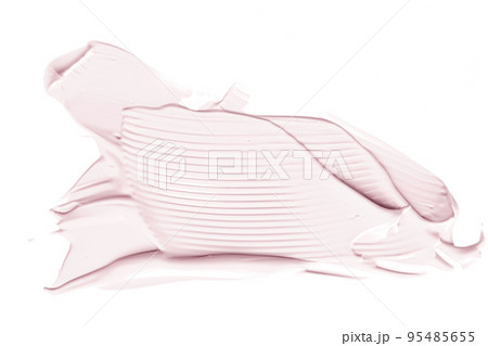 Pastel beauty swatch, skincare and makeup cosmetic product sample texture isolated on white background, make-up smudge, cream cosmetics smear or paint brush stroke closeup Pastel beauty swatch, skincare and makeup cosmetic product sample texture isolated on white background, make-up smudge, cream cosmetics smear or paint brush stroke closeup 95485655
