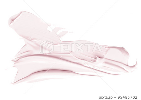 Pastel beauty swatch, skincare and makeup cosmetic product sample texture isolated on white background, make-up smudge, cream cosmetics smear or paint brush stroke closeup Pastel beauty swatch, skincare and makeup cosmetic product sample texture isolated on white background, make-up smudge, cream cosmetics smear or paint brush stroke closeup 95485702