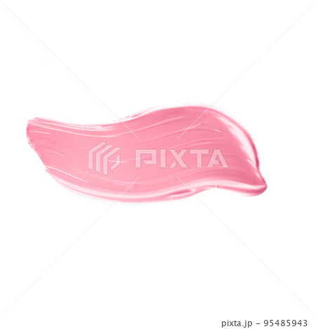 Pastel pink beauty swatch, skincare and makeup cosmetic product sample texture isolated on white background, make-up smudge, cream cosmetics smear or paint brush stroke closeup Pastel pink beauty swatch, skincare and makeup cosmetic product sample texture isolated on white background, make-up smudge, cream cosmetics smear or paint brush stroke closeup 95485943