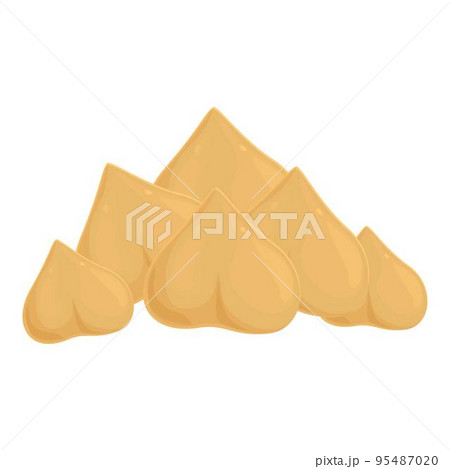 Hummus plant icon cartoon vector. Restaurant food. Meal snack 95487020