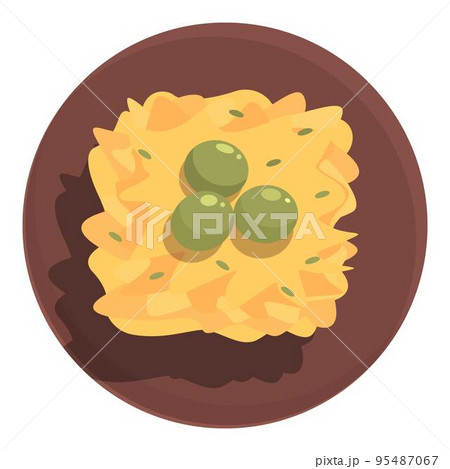 Portugal food olives icon cartoon vector. Cuisine fish. Belem cod 95487067