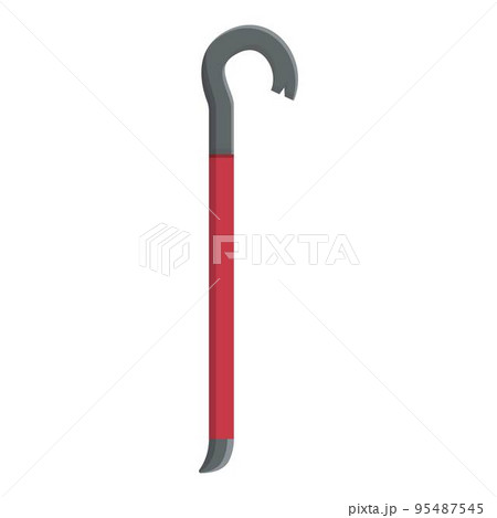 Crowbar icon cartoon vector. Hand construction. Work metal Crowbar icon cartoon vector. Hand construction. Work metal 95487545