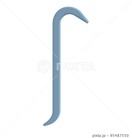 Steal crowbar icon cartoon vector. Tool stealing. Metal work Steal crowbar icon cartoon vector. Tool stealing. Metal work 95487550