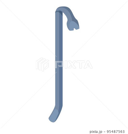 Stealing crowbar icon cartoon vector. Hand tool. Crime claw Stealing crowbar icon cartoon vector. Hand tool. Crime claw 95487563