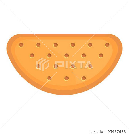 Snack time icon cartoon vector. Cracker food....のイラスト素材 [95487688] - PIXTA