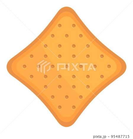Star cracker icon cartoon vector. Cookie food. Cake snack 95487715