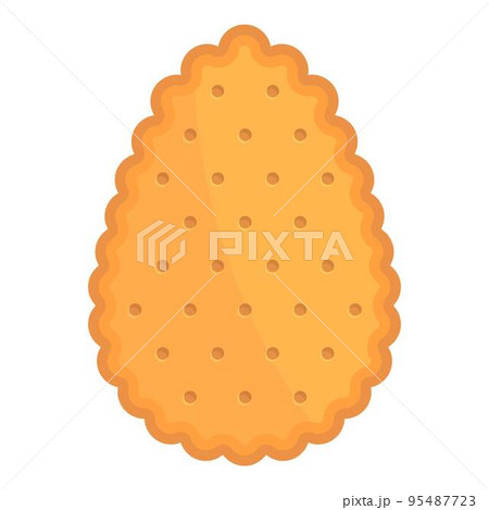 Egg cracker icon cartoon vector. Cookie food. Biscuit snack Egg cracker icon cartoon vector. Cookie food. Biscuit snack 95487723