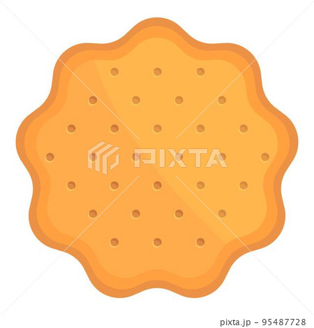 Biscuit cracker icon cartoon vector. Chip sweet. Time dry Biscuit cracker icon cartoon vector. Chip sweet. Time dry 95487728