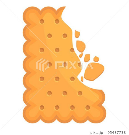 Cracker icon cartoon vector. Cookie food. Cake snack Cracker icon cartoon vector. Cookie food. Cake snack 95487738