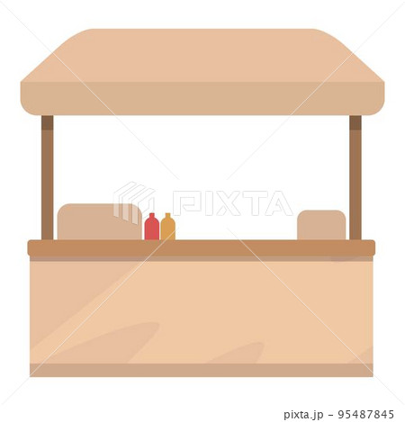 Street food icon cartoon vector. Truck festival. Cart beverage 95487845