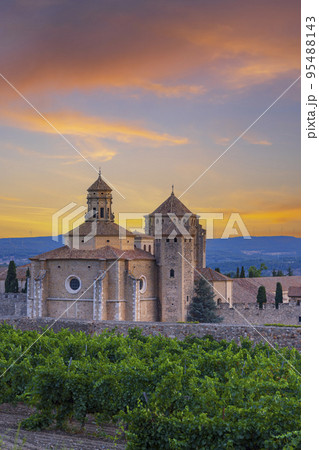 Royal Abbey of Santa Maria de Poblet, cistercian monastery, Catalonia, Spain Royal Abbey of Santa Maria de Poblet, cistercian monastery, Catalonia, Spain 95488143