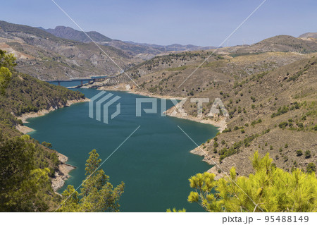 water dam Rules (Embalse de Rules), Sierra Nevada, Andalusia, Spain 95488149